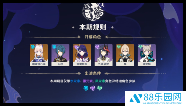 《原神》幻想真境剧诗第6期低配打法公式3