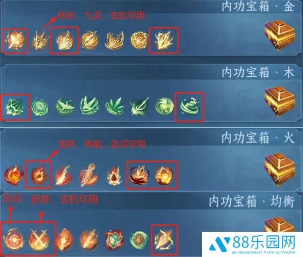 《逆水寒手游》转元凝丹适用内功筛选方法2