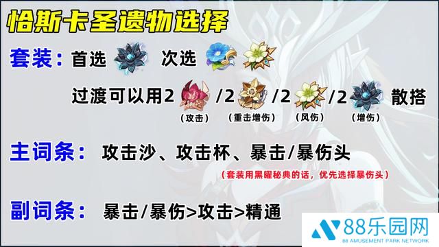 《原神》恰斯卡武器及圣遗物最佳搭配推荐4