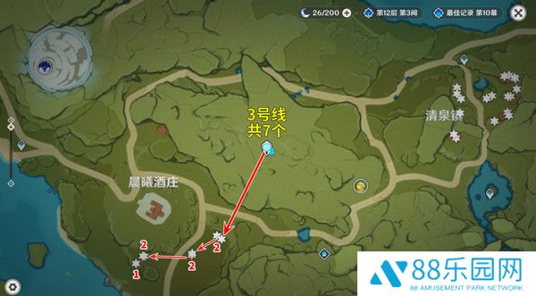 《原神》慕风蘑菇采集位置汇总63个慕风蘑菇采集路线图4