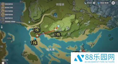 原神清心采集路线图2023  原神3.4清心采集点全位置一览