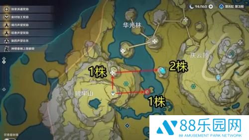原神清心采集路线图2023  原神3.4清心采集点全位置一览