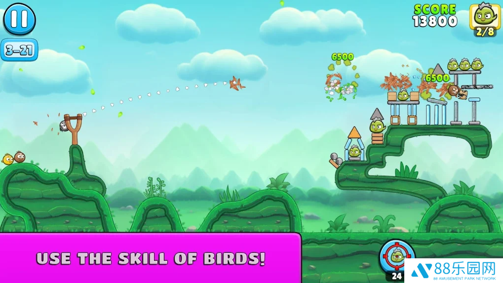 粉碎小鸟(Crusher Birds Catapult)
