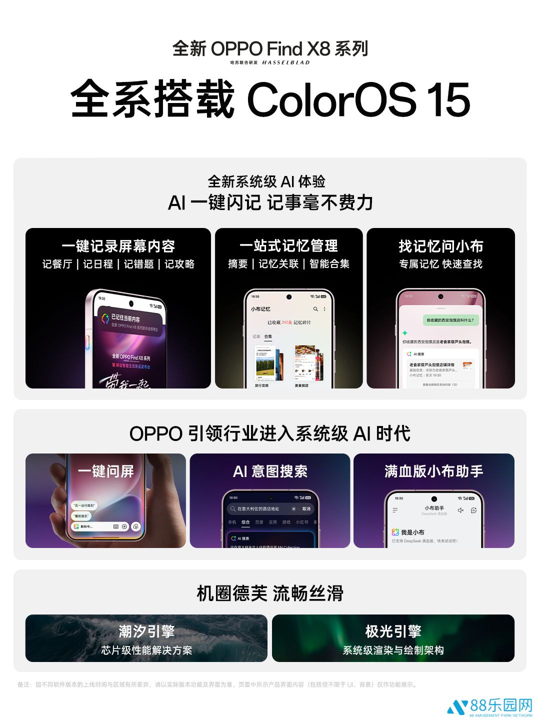 OPPO Find X8 等机型将支持“一键闪记”功能，通过三指上滑实现