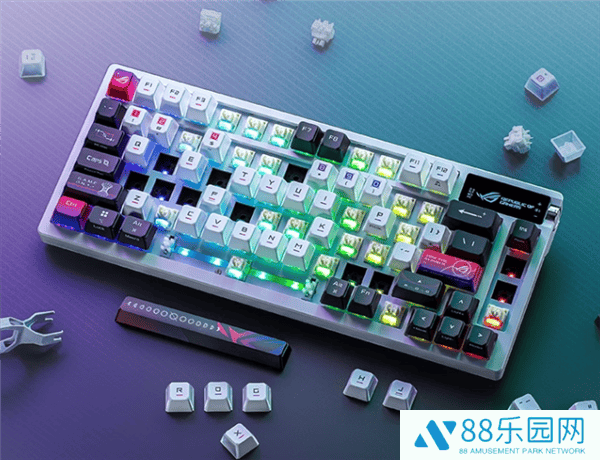 华硕ROG夜魔X机械键盘上市：NX雪武白轴V2，三模连接售1999元