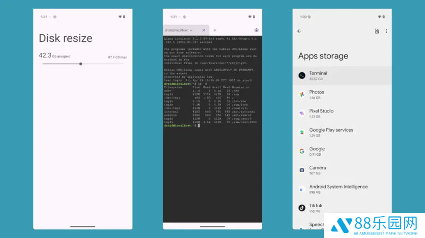 Android 16 允许 Linux 终端使用手机全部存储空间