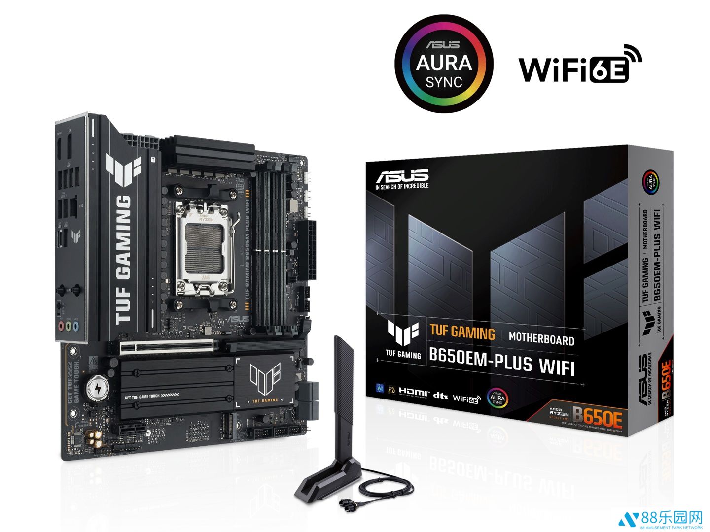 华硕推出 TUF GAMING B650EM-PLUS WIFI：设计类似初音未来联动主板