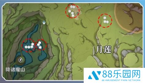 原神月莲采集路线汇总大全 原神月莲快速高效采集路线图