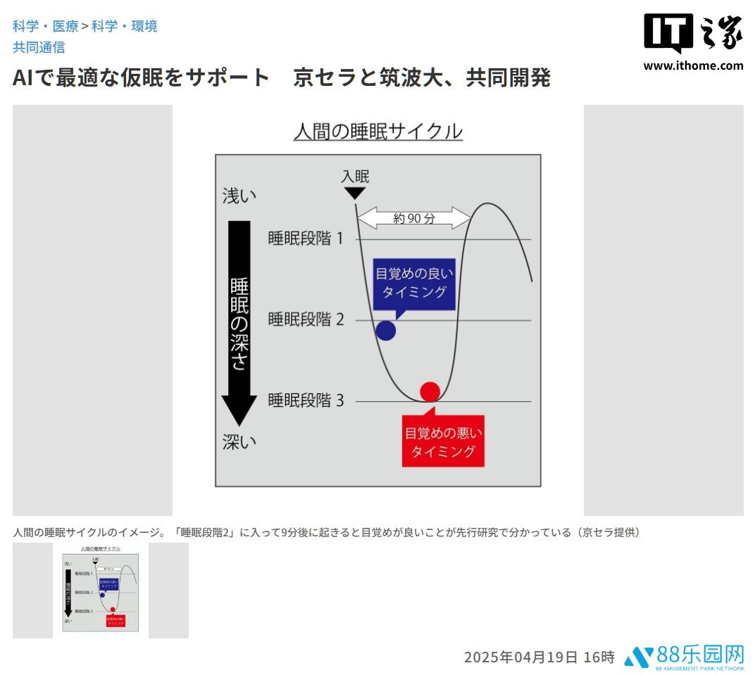 京瓷、筑波大学共同开发 AI 小憩辅助系统：剑指“午休神器”