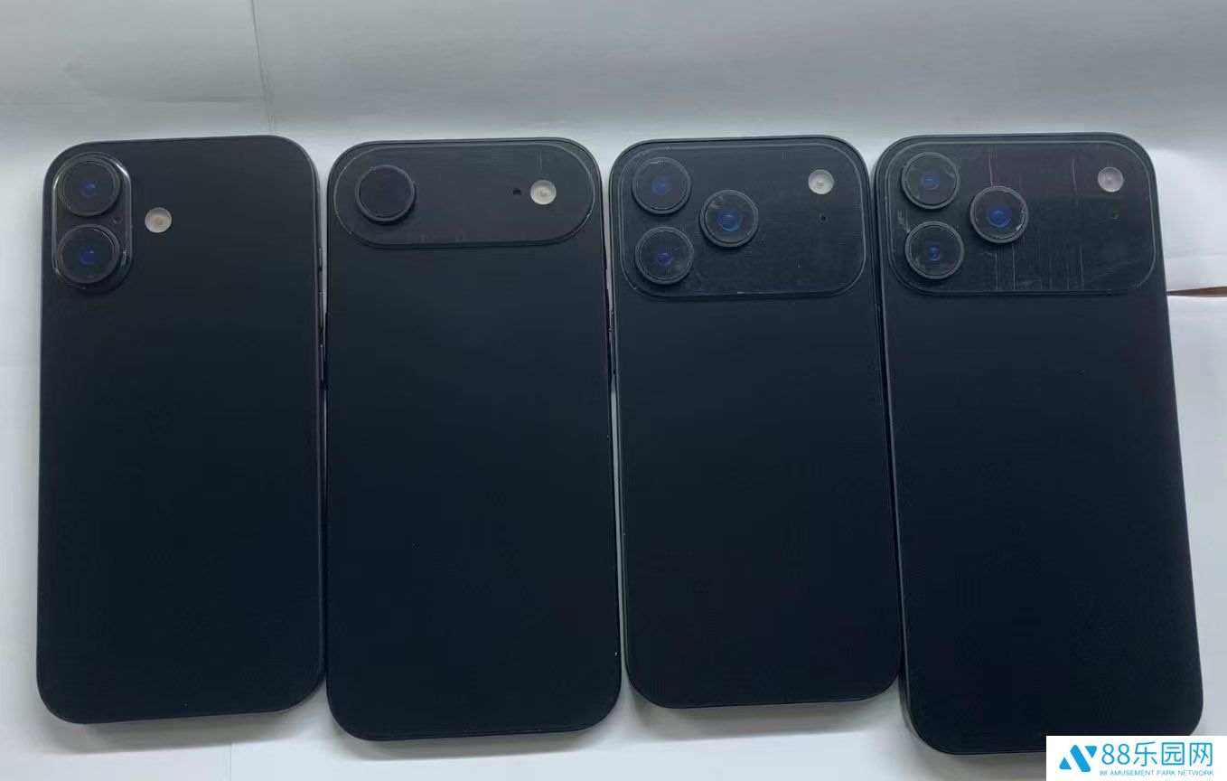 苹果 iPhone 17 系列机模全家福曝光：标准版沿用经典、Air 配长条跑道、Pro 为横向大矩阵