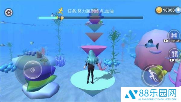 樱花女孩海底跑酷