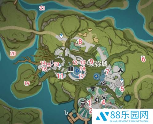 原神须弥城宝箱位置大全 原神须弥城宝箱位置一览