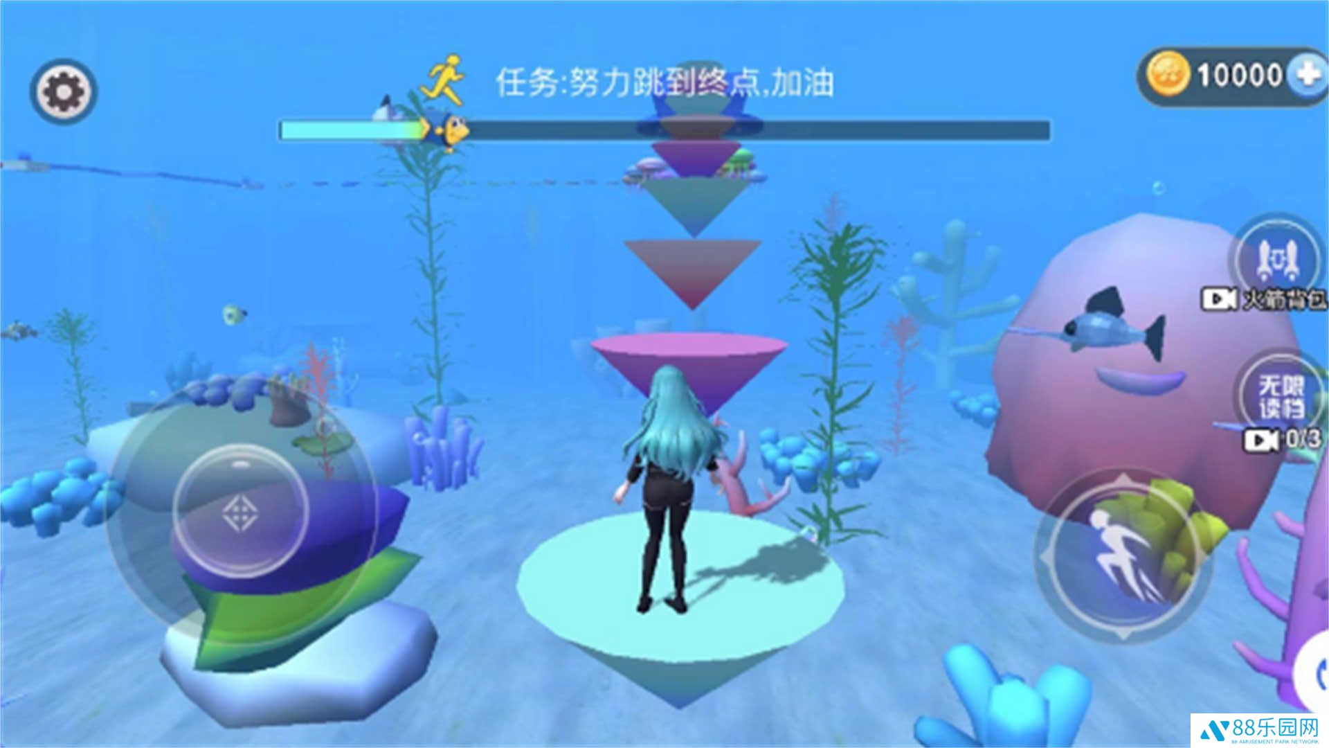 樱花女孩海底跑酷