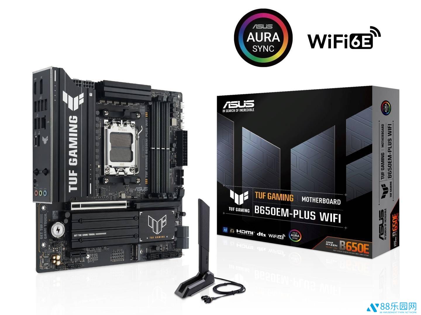 华硕TUF GAMING B650EM-PLUS WIFI主板上市，单槽显卡设计售1329元